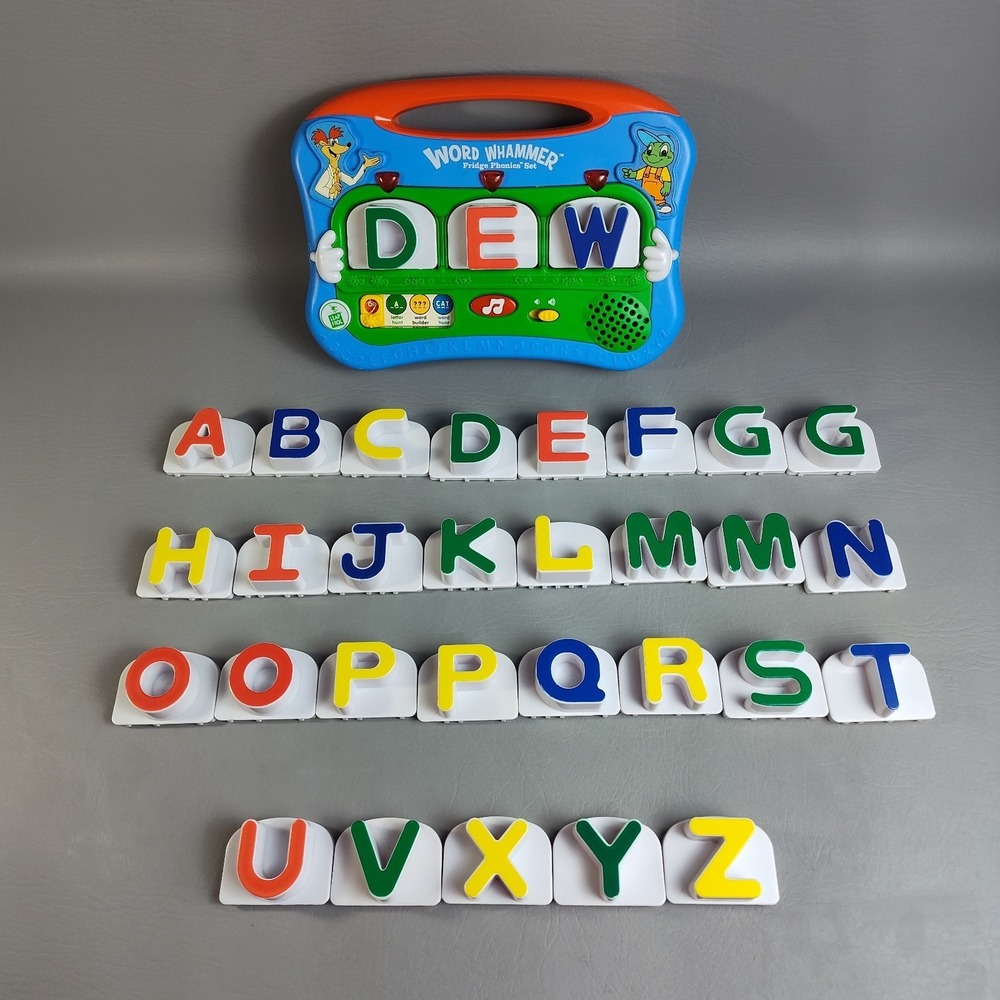 LeapFrog Word Whammer Magnetic ABC 32 Letters Fridge Phonics Complete Set Works